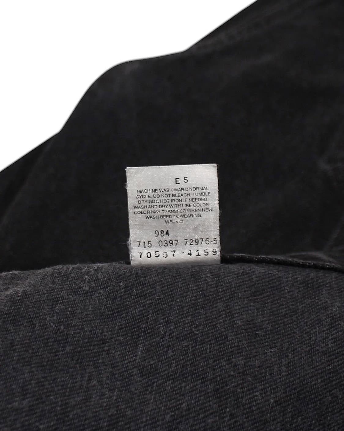 1997 USA 리바이스 70507-4159 블랙 데님 자켓 빈티지 미제 상품이미지7