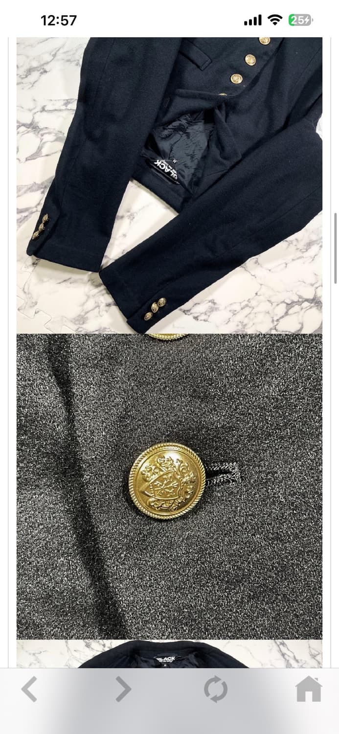 꼼데가르송 블랙 코트 판매합니다 상품이미지3