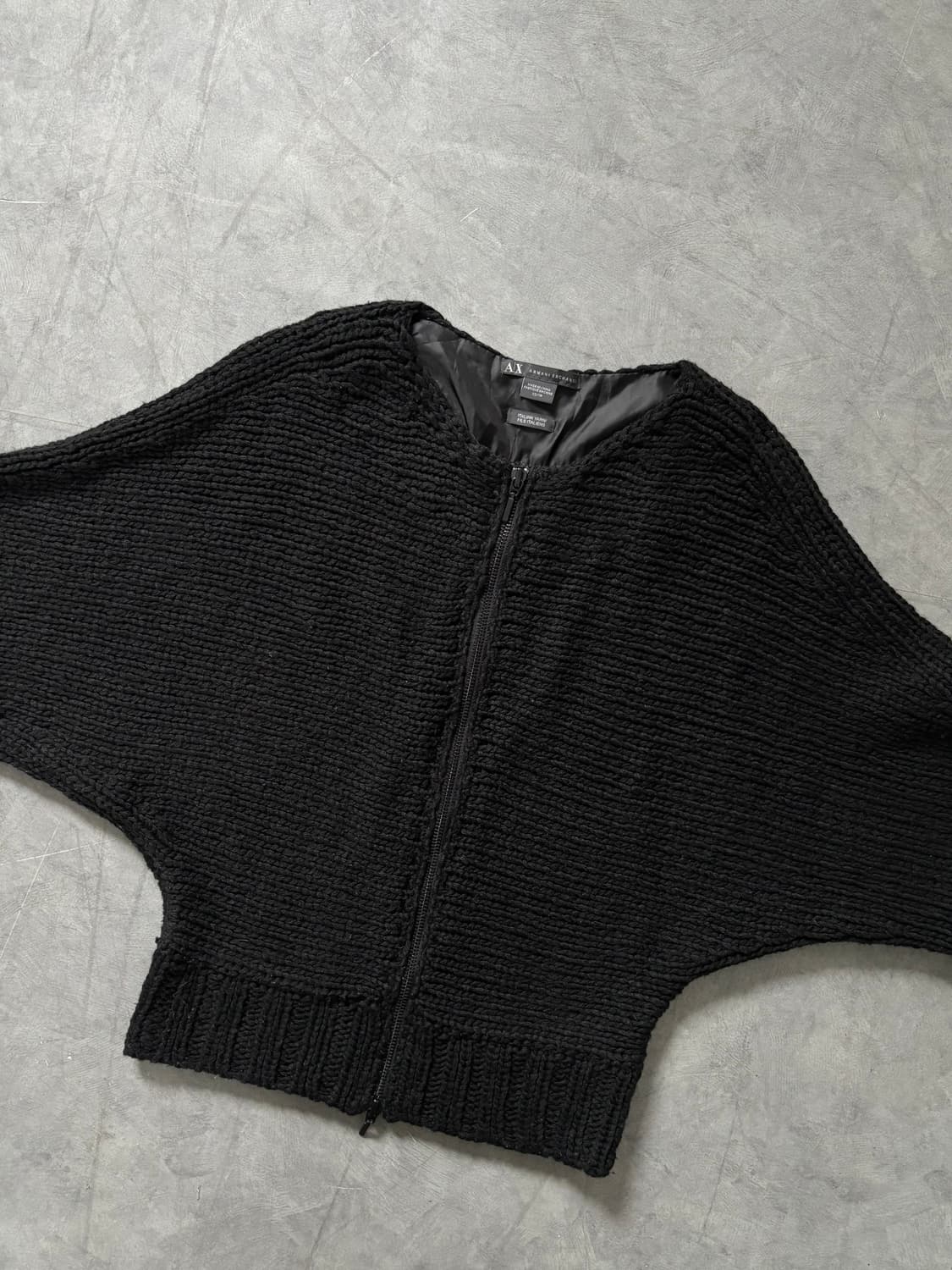 Armani Exchange 아르마니 익스체인지 블랙 니트 집업 상품이미지10