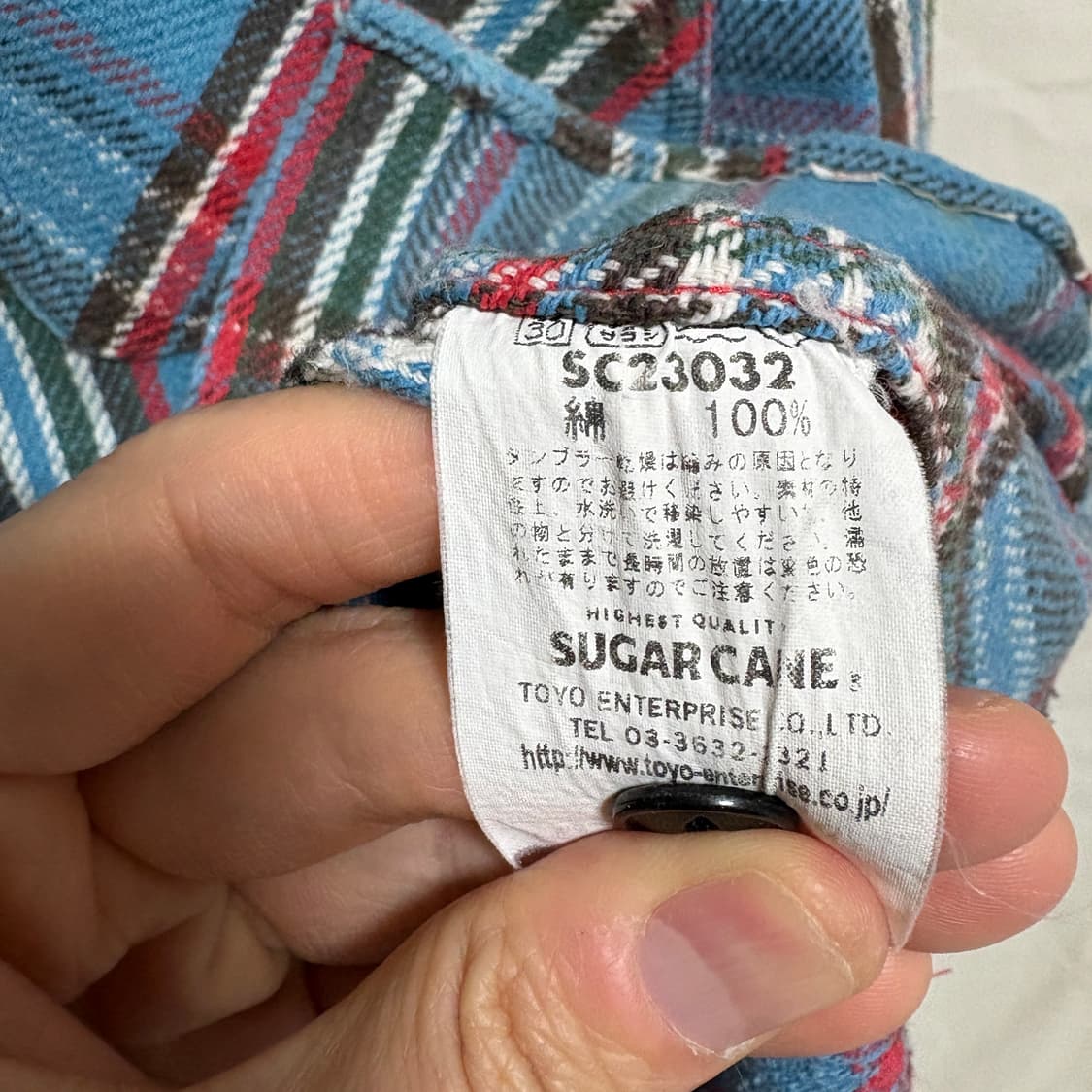 슈가케인 플란넬 워크셔츠 / 블루, M 상품이미지8