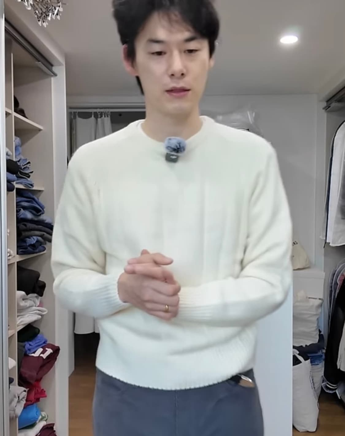 Jeanne's Boyfriend Sweater (ROYAL NAVY) 상품이미지6