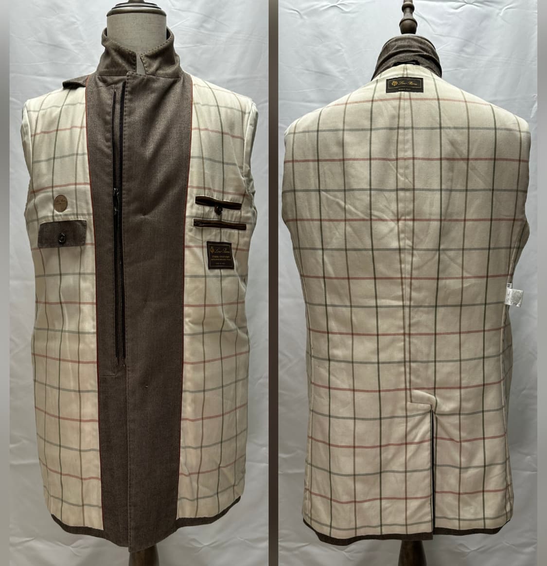 로로피아나 헤링본 싱글 브레스티드 코트 50(100~105) 판매 상품이미지9