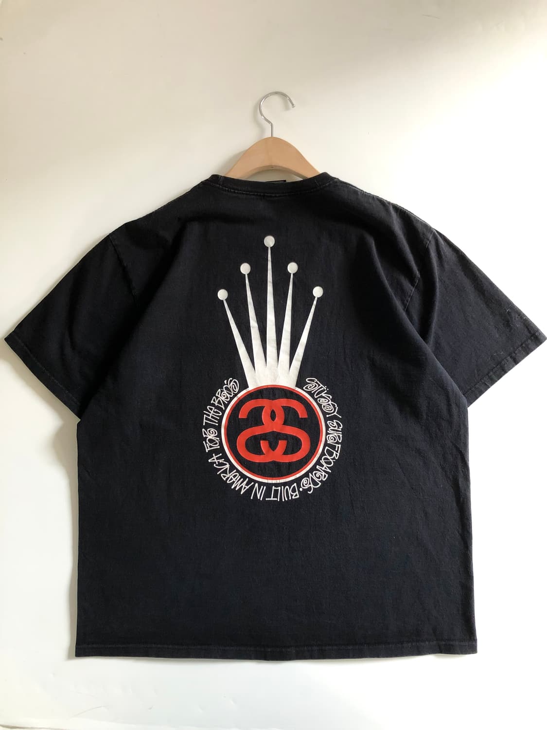 Stussy 스투시 블랙컬러 프린팅 티셔츠 상품이미지5