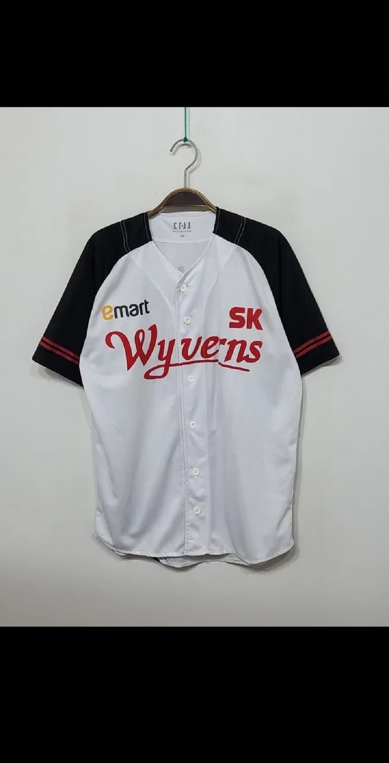 (M) SK 와이번스 야구져지 반팔 노수광 마킹 유니폼 SSG 상품이미지1