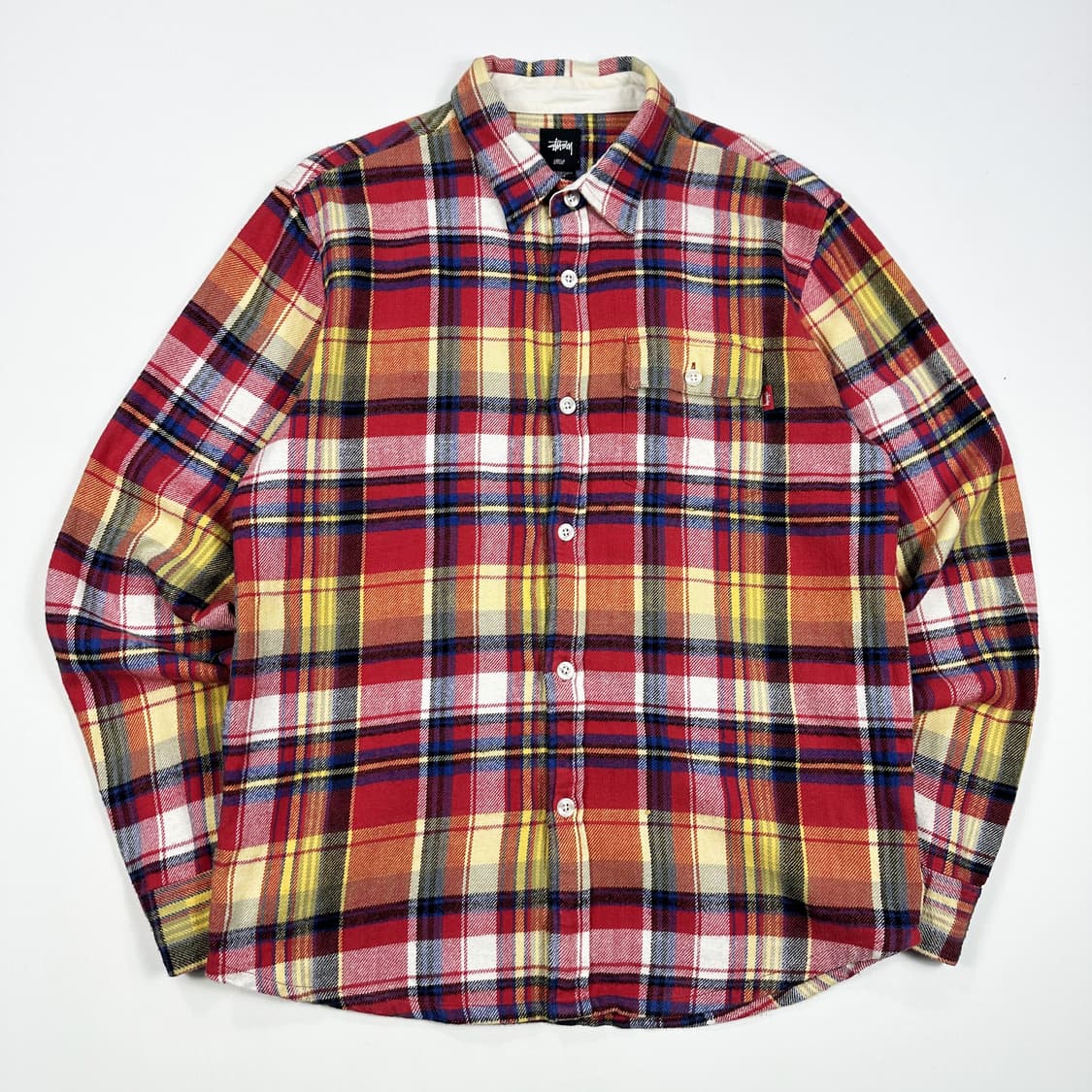 스투시 써멀 플란넬 울 체크셔츠 남방 L 상품이미지1