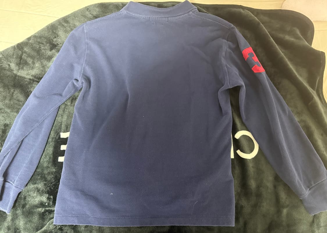 폴로 빅포니 카라티 긴팔티 네이비 레드 상품이미지2