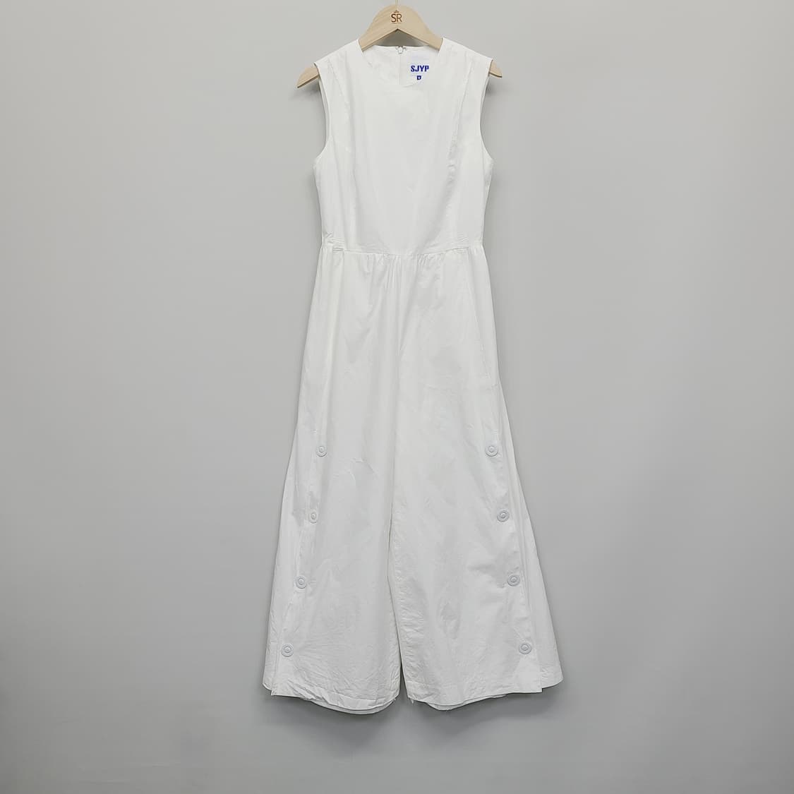 SJYP 화이트 버튼 와이드 점프수트 S 상품이미지2