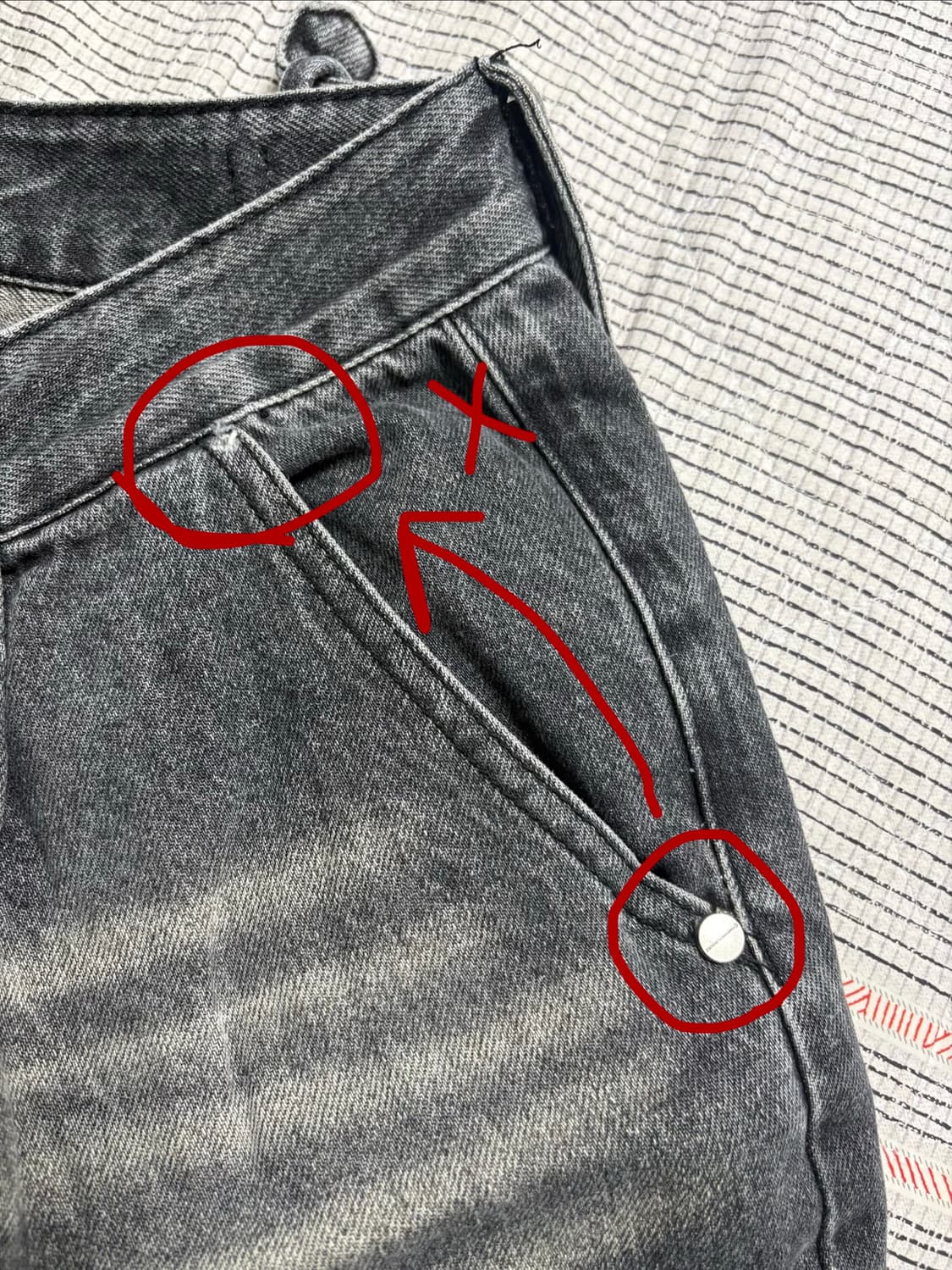 더바이닐하우스 DESTROYED DOUBLE KNEE DENIM PANT 상품이미지3