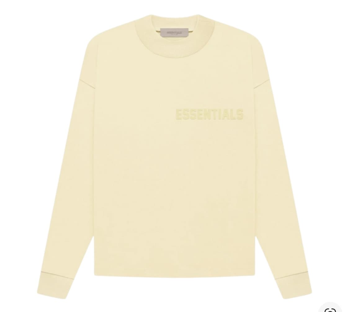 에센셜 피어오브갓 피오갓 롱슬리브 티셔츠 카나리 - 22FW 상품이미지1