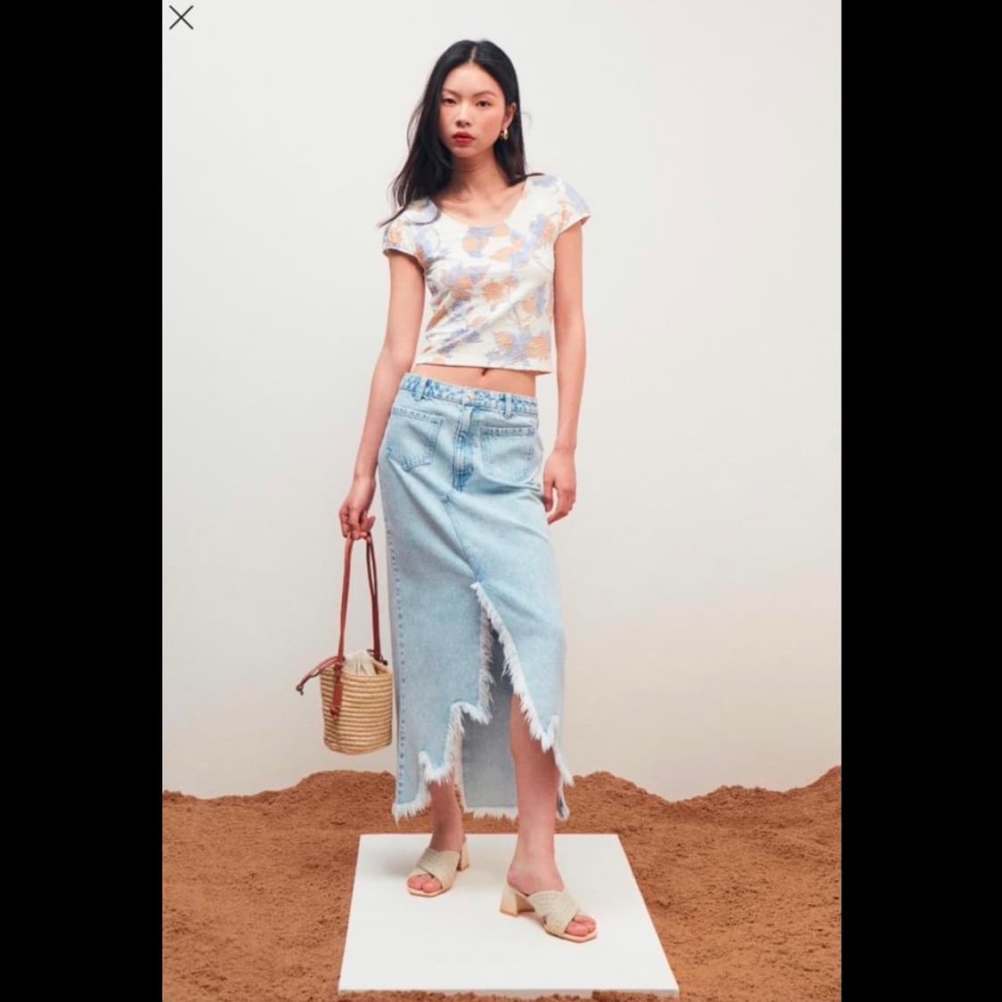 h&m 에이치앤엠 텍스처 저지 탑 (새상품) 상품이미지6