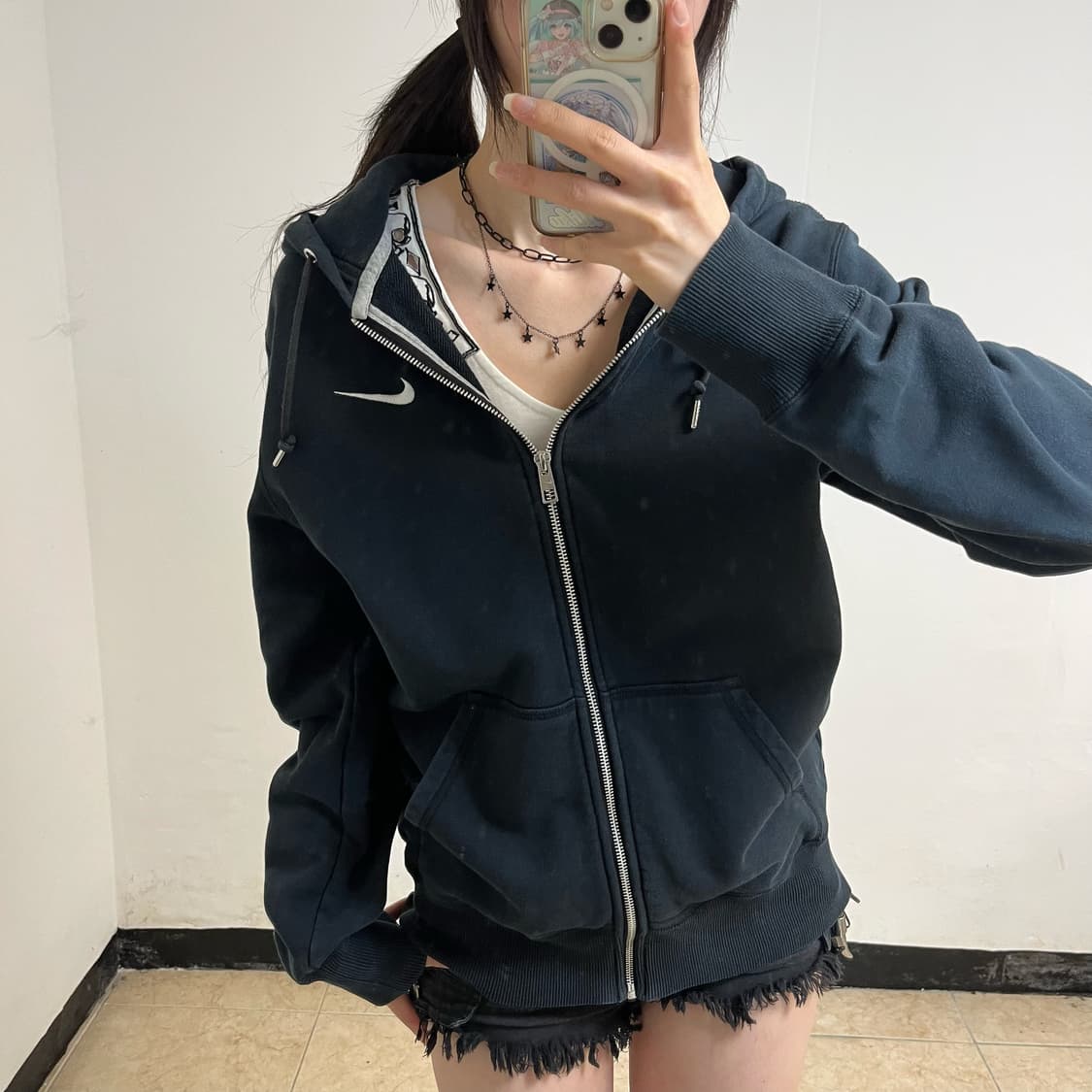 Nike black hoodie zip-up 상품이미지3