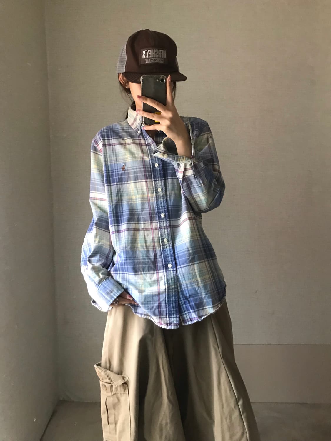 폴로 빈티지 체크셔츠 상품이미지6