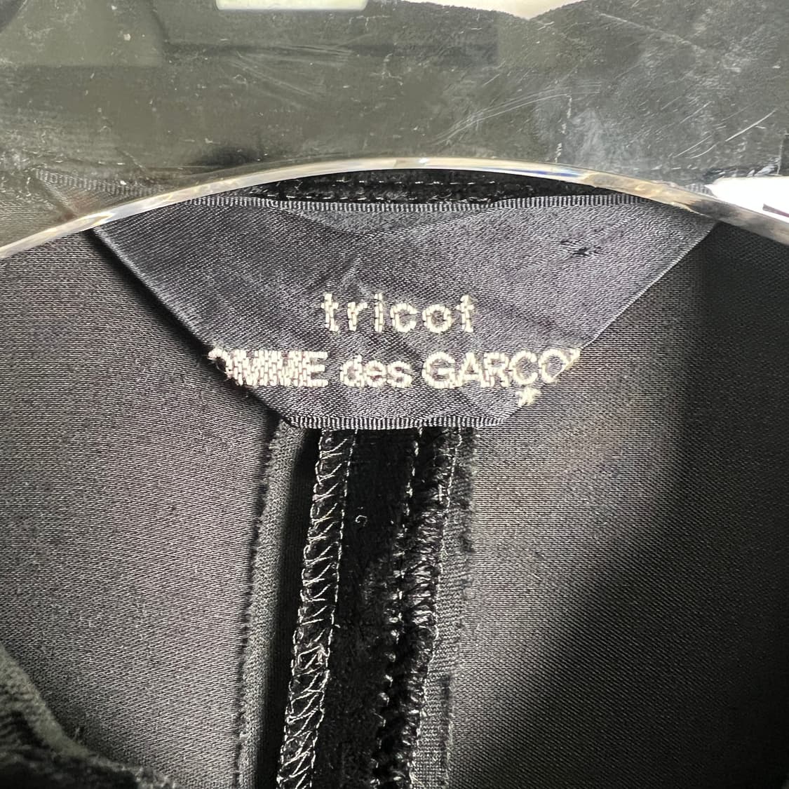 CDG 꼼데가르송 트리콧 블랙 벨벳 자켓  상품이미지3