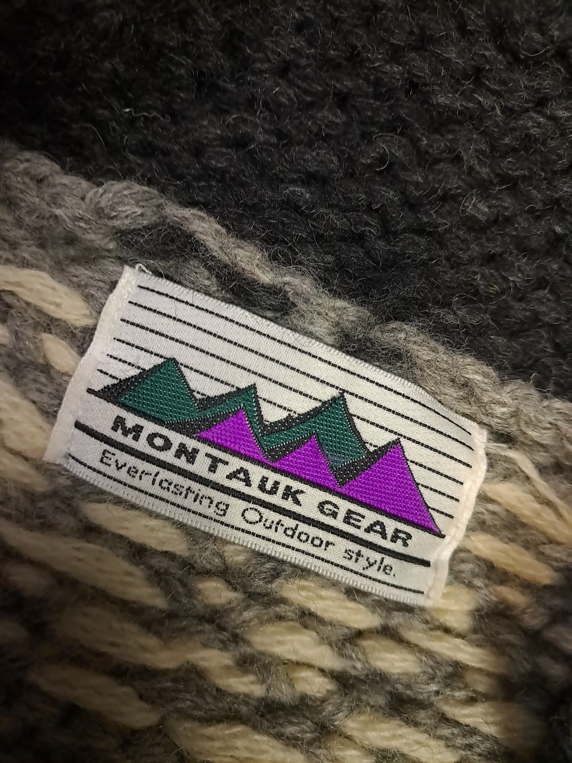 특A 90's  빈티지 MONTAUK GEAR 사슴 가디건 상품이미지3