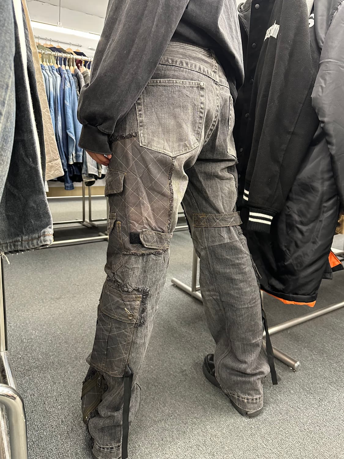 L)니콜클럽포맨 Y2K 다중 포켓 부츠컷 바지 상품이미지2