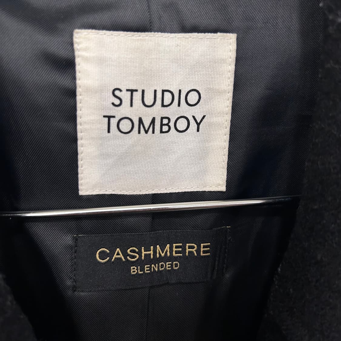 스튜디오 톰보이 케시미어 블랜드 벨티드 롱코트 상품이미지3