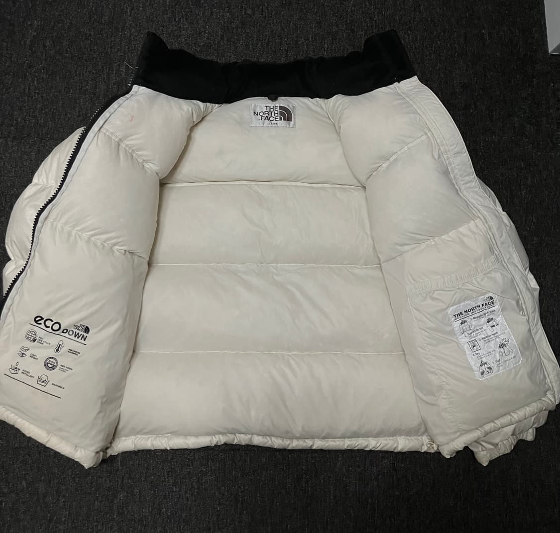 노스페이스 화이트 라벨 노벨티 눕시 다운 자켓 크림 상품이미지4