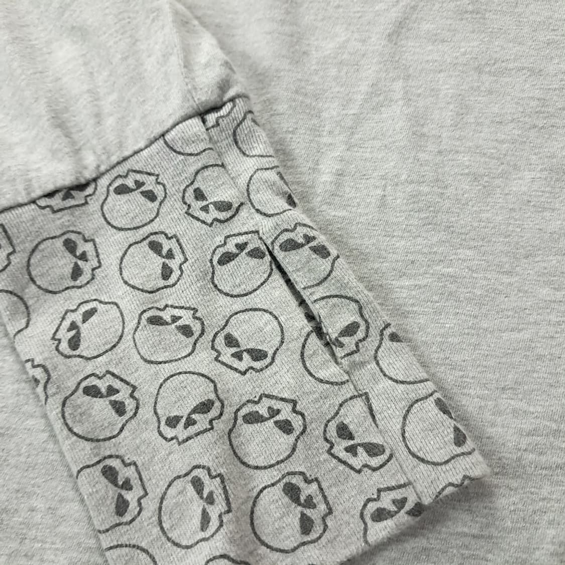 CK181 L 할리데이비슨 매디슨 스컬 썸홀 그레이 티셔츠 상품이미지4