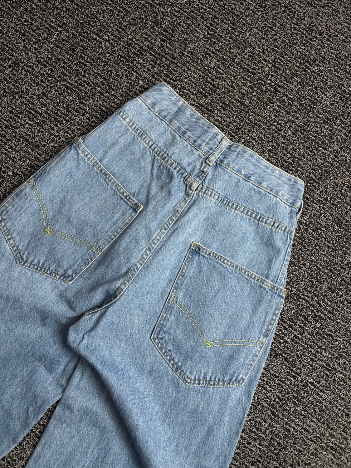 빈티지 데님 스웻 믹스업 와이드 팬츠 2555 상품이미지6