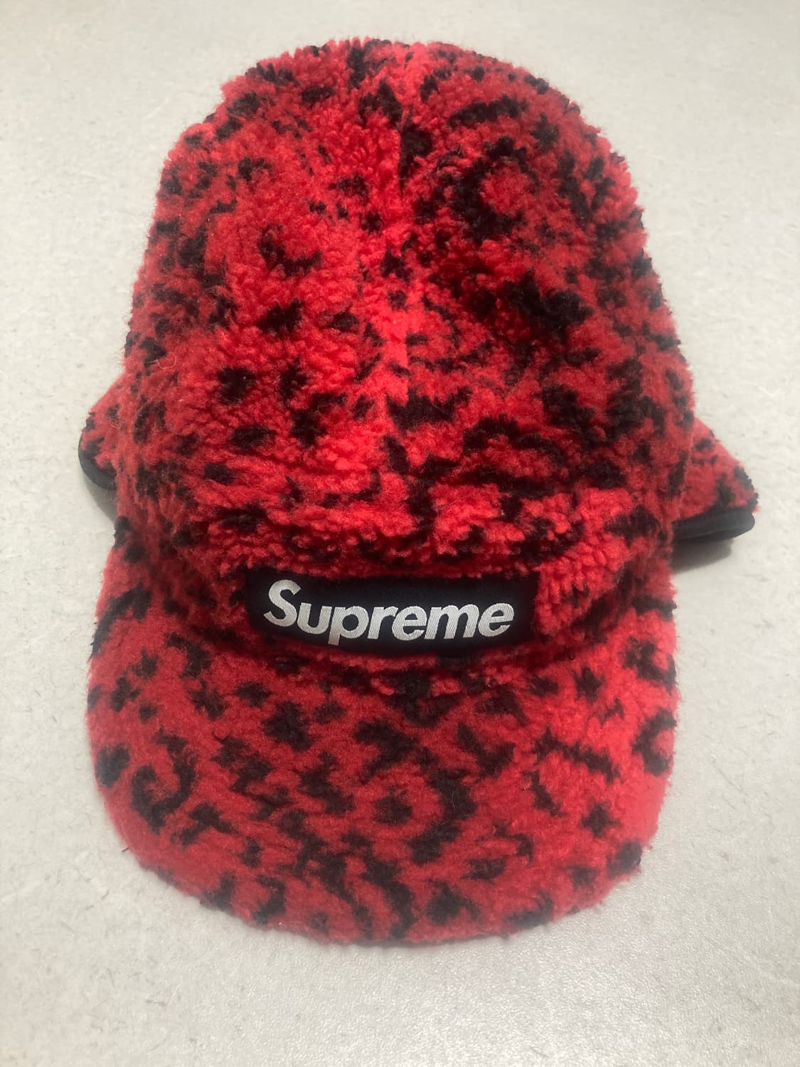 ⭐️레어⭐️슈프림 레오파드 플리스 이어플랩 캠프캡 상품이미지3