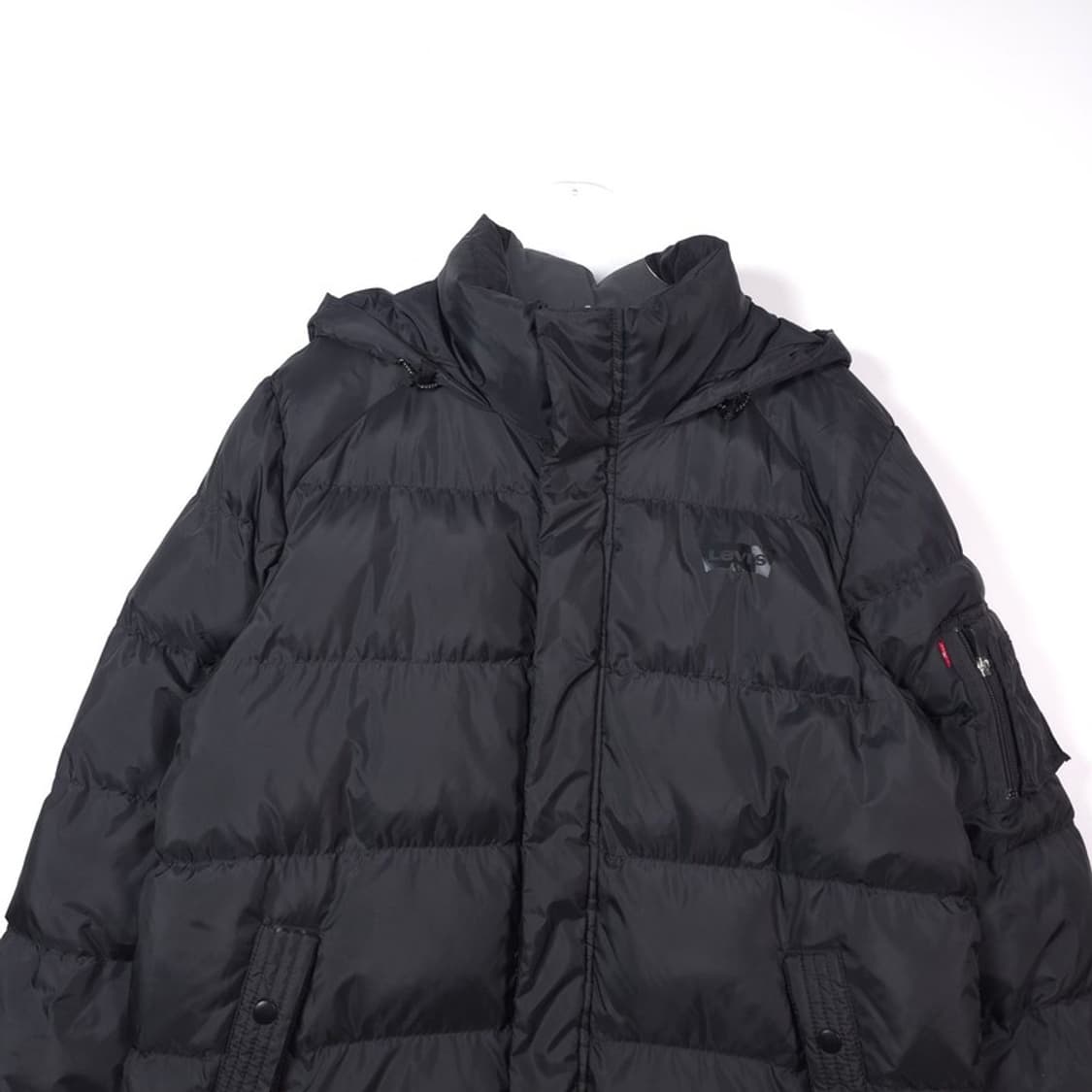 리바이스 유틸리티 포켓 블랙 롱패딩 점퍼 L 상품이미지3