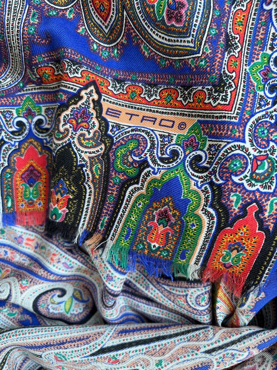 ETRO 페이즐리 울 실크 스카프 상품이미지3