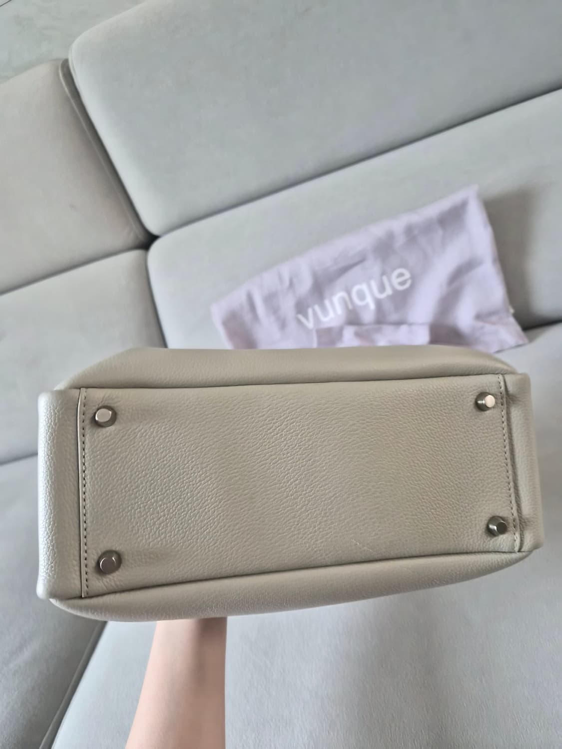 (체인포함)분크 토크 토트백 S 라이트베이지 상품이미지6