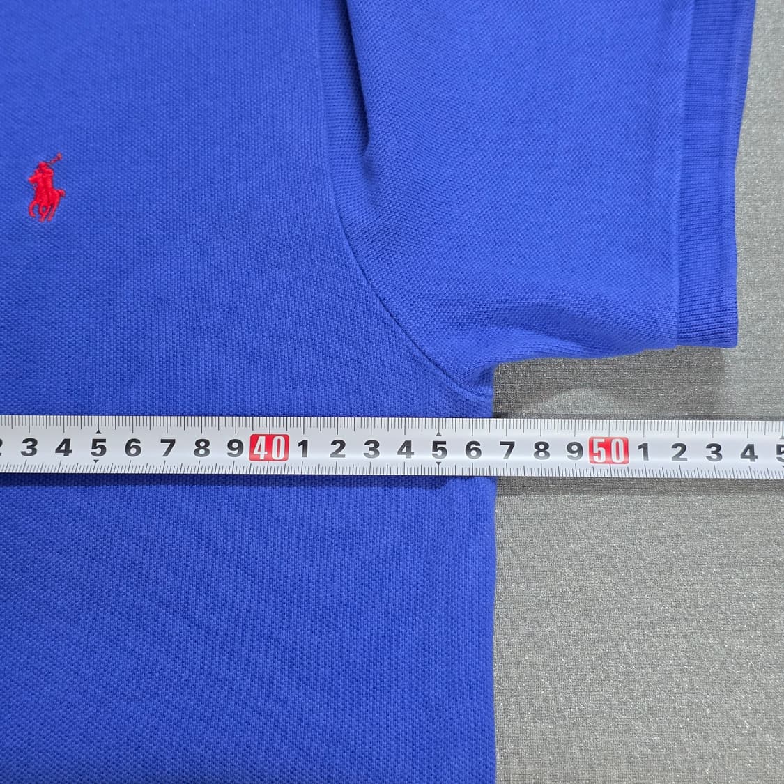 XL 90-95) 랄프로렌 반팔 카라티 블루 상품이미지7