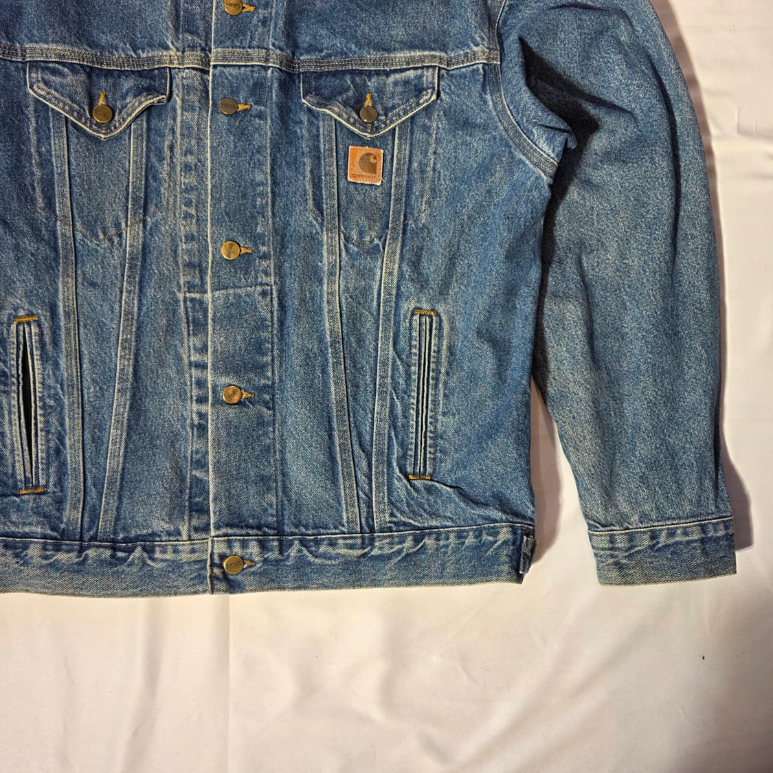 [L]90s 칼하트 CARHARTT 데님 트러커 자켓 청자켓 상품이미지6