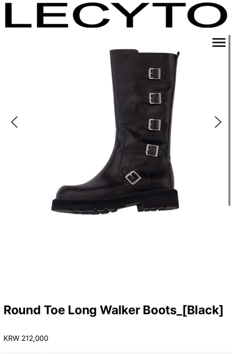 레씨토 롱 부츠 290 상품이미지1