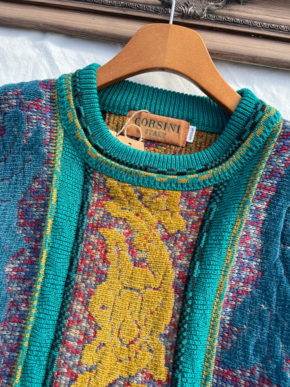 빈티지 아트 자카드 스웨터 상품이미지6