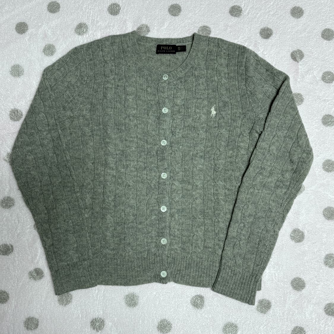 폴로 캐시미어 메리노울 가디건 상품이미지1