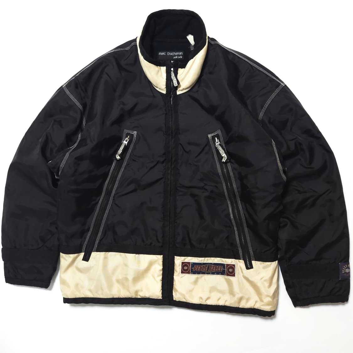 90s 펠레펠레 올드스쿨 스트릿 투톤 패디드 점퍼 자켓 상품이미지4