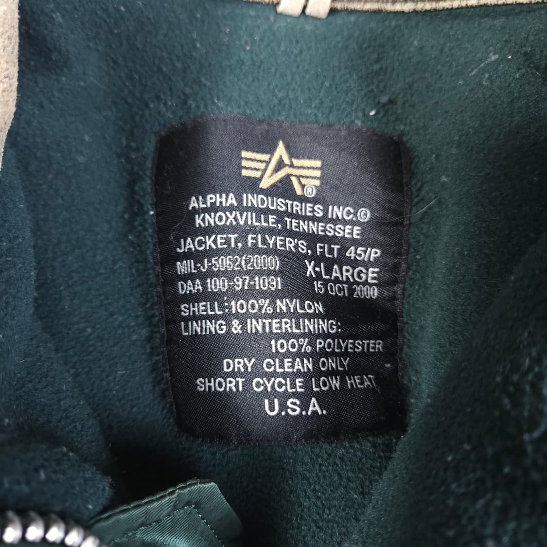 알파인더스트리 CWU-45P 항공 점퍼 상품이미지4