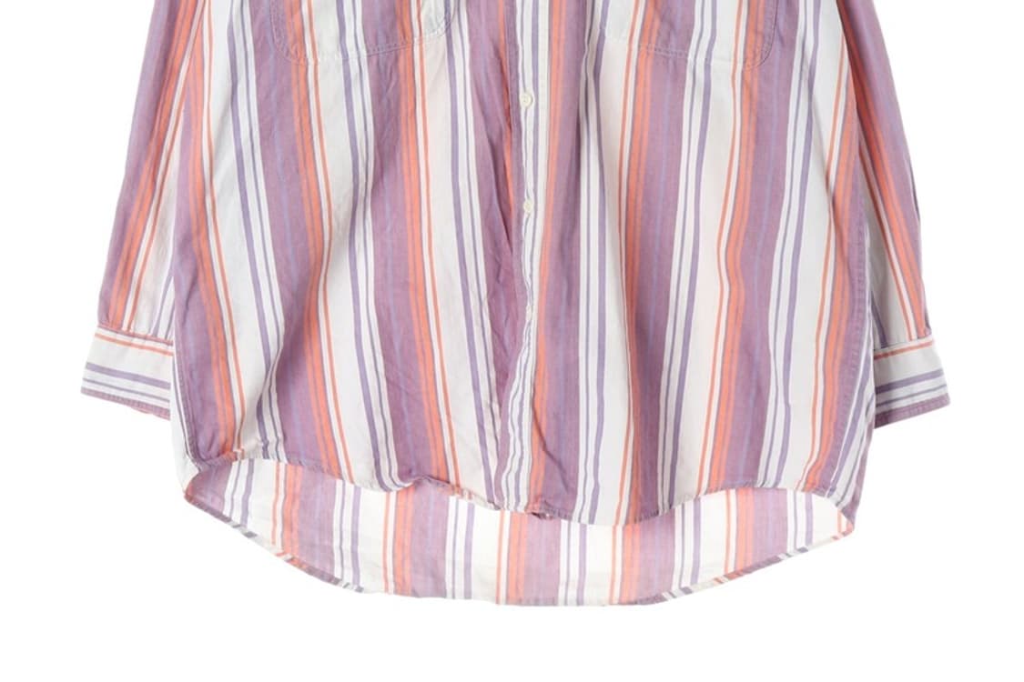 Wilker Works 멀티 스트라이프 버튼다운 빈티지 셔츠 L 상품이미지4