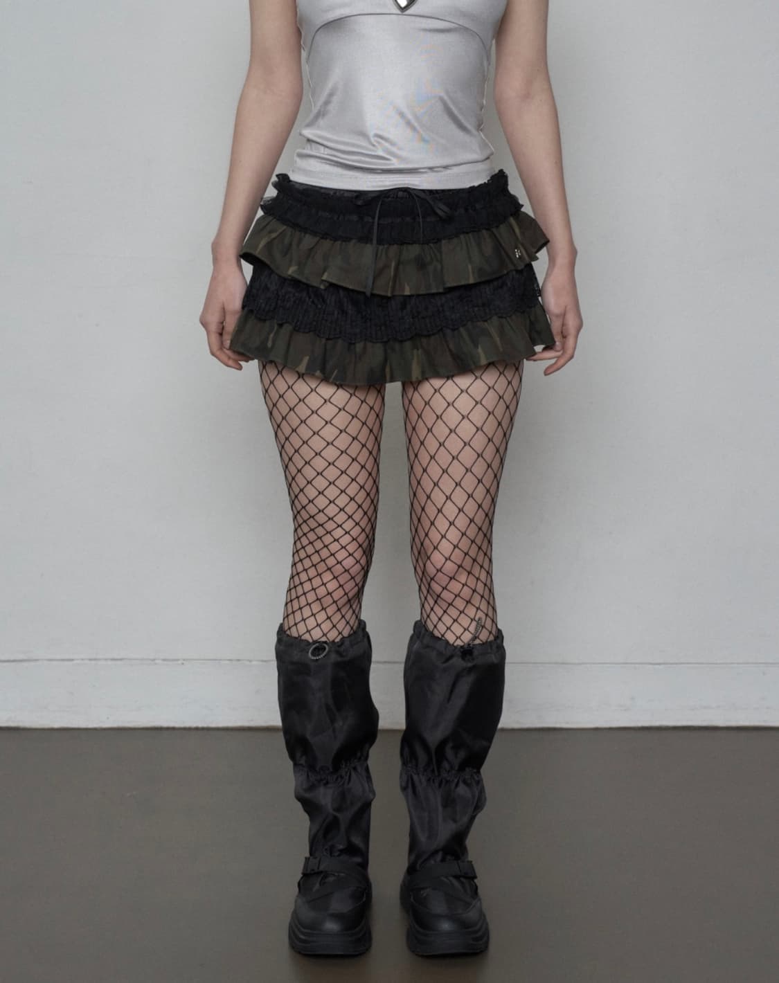 TUTU MIX SKIRT PANTS / CAMO 상품이미지1