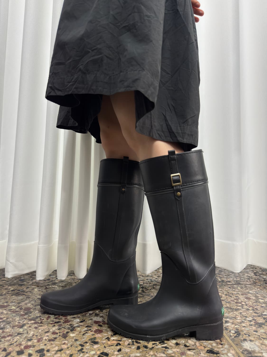 benetton leather detail rain boots 상품이미지1