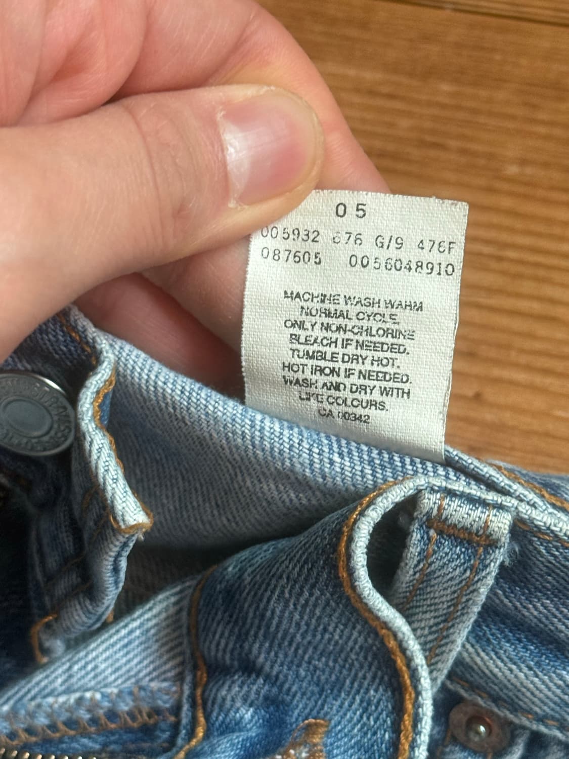 90s CANADA 리바이스 560 패치워크 34/30 상품이미지4