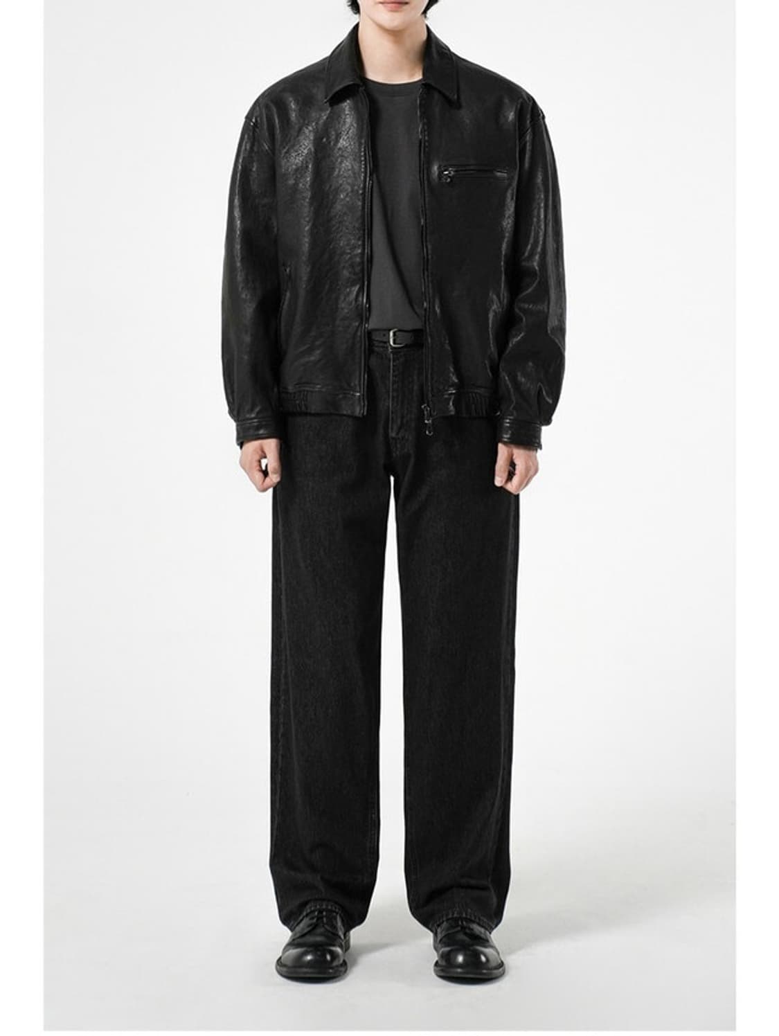 유니온블루 블랙에디션 가죽자켓  XL 상품이미지2