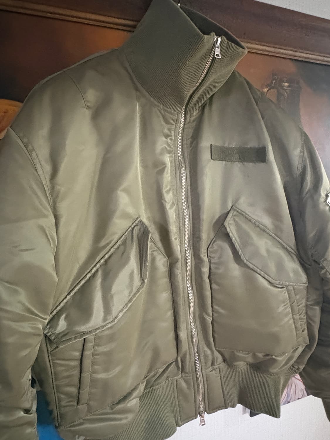 벨리에 랜더 플라이트 자켓 카키 105 상품이미지2