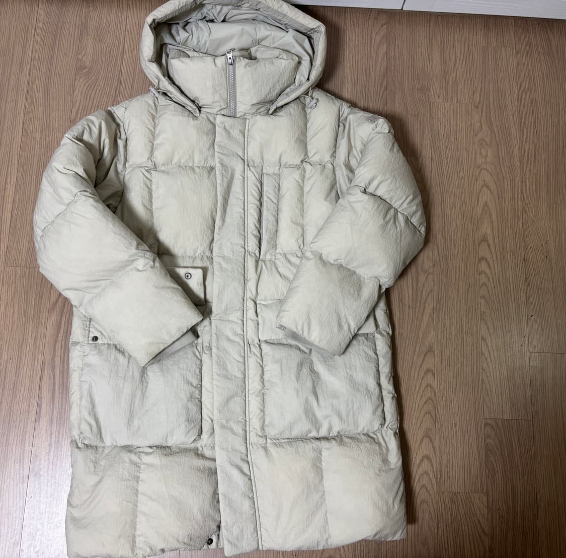 코오롱 뉴볼륨 롱패딩 그레이지색 남95 여100가능 상태최상 푸퍼야상패딩 상품이미지3