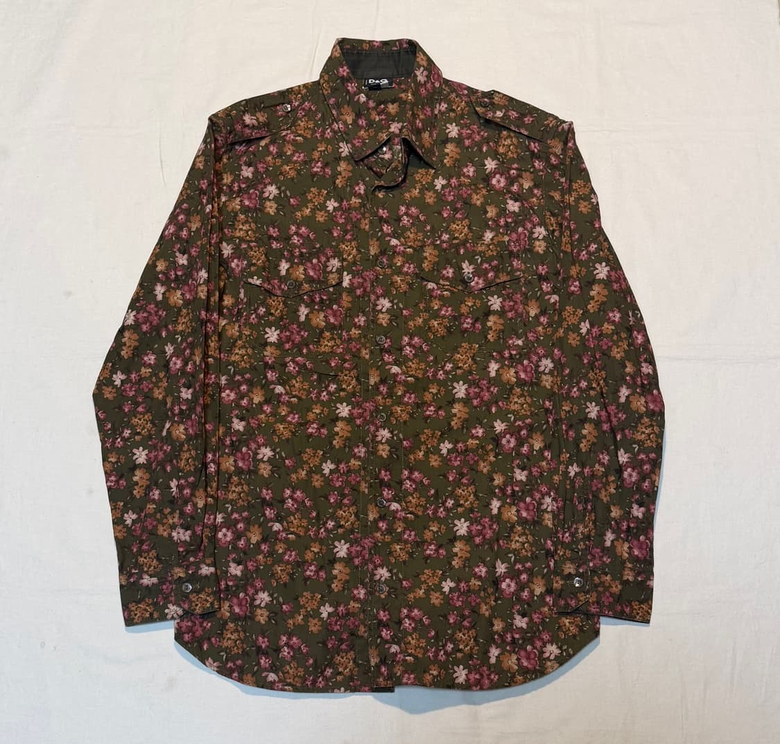 돌체앤가바나 아카이브 플라워 패턴 셔츠 상품이미지1