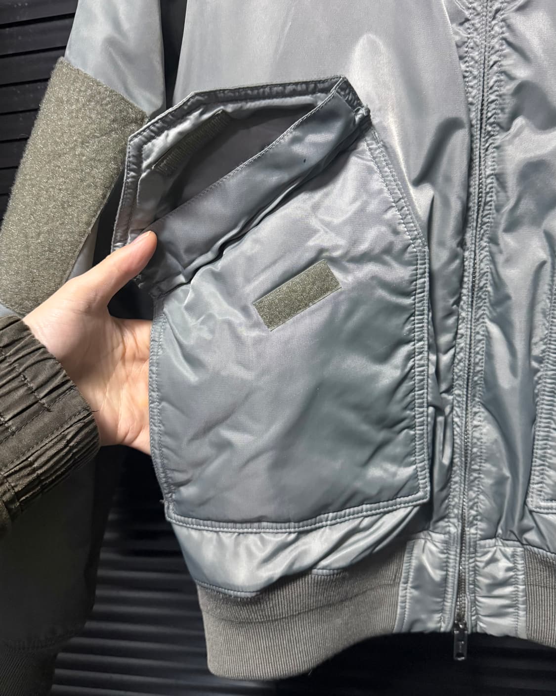 빔즈 ma1 ma-1 항공 점퍼 블루종 봄버 민트 밀리터리 워크 공군 상품이미지4