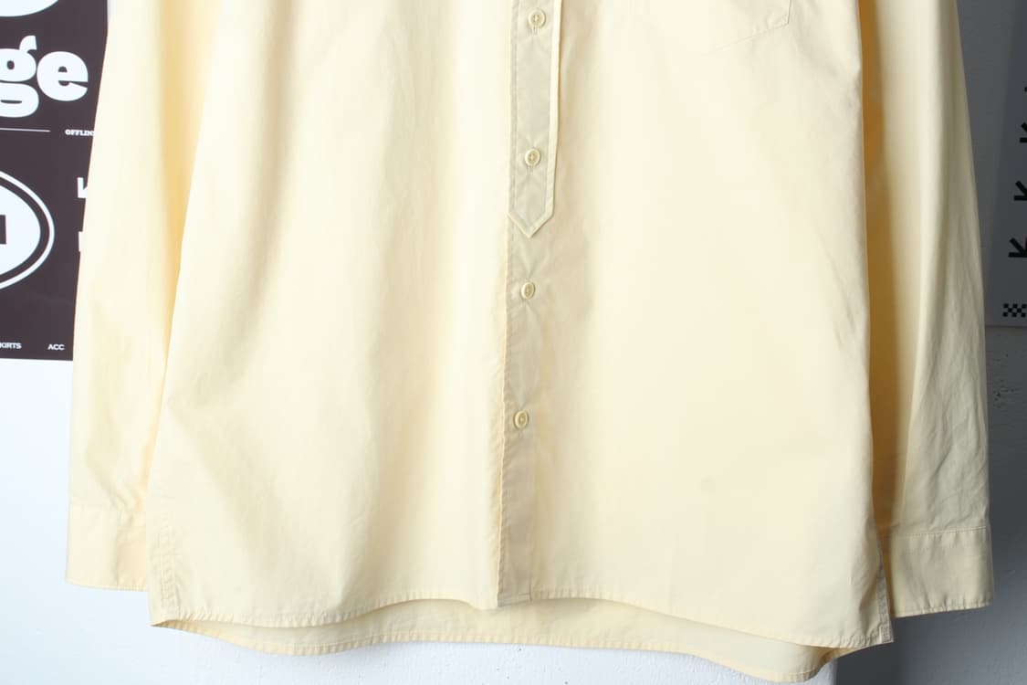 (XL-2XL) 네이더스 셔츠 남방 포켓 노랑 무지 아메카지-H32220 상품이미지4