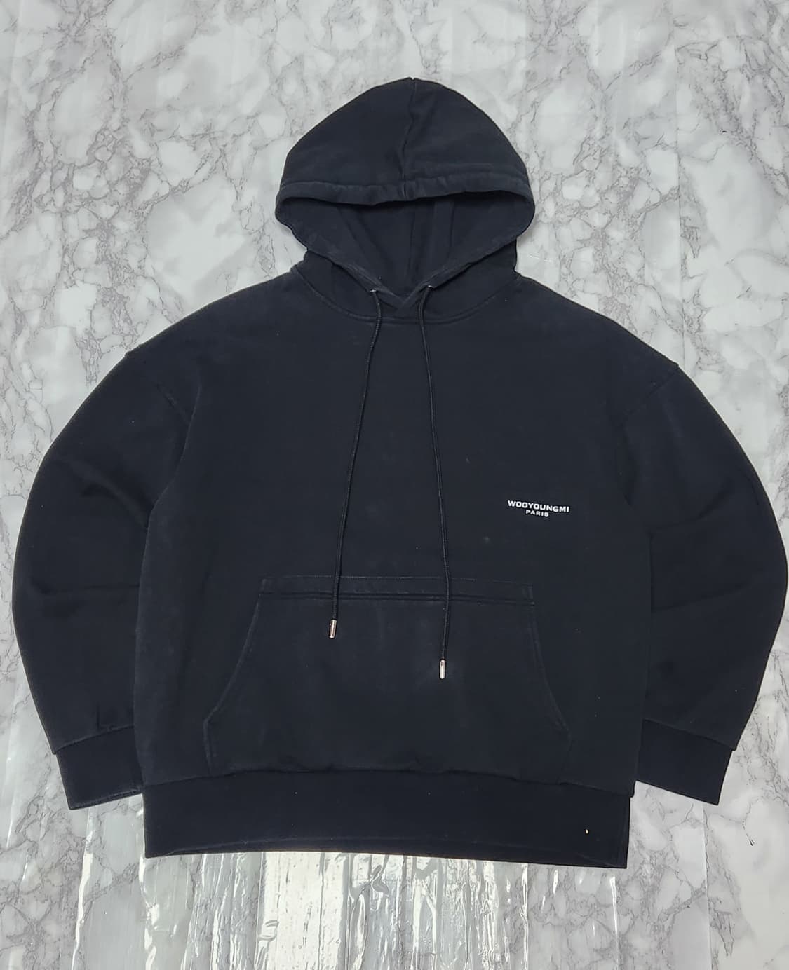 우영미 22ss 플라워 빅로고 후드티 46사이즈 상품이미지3