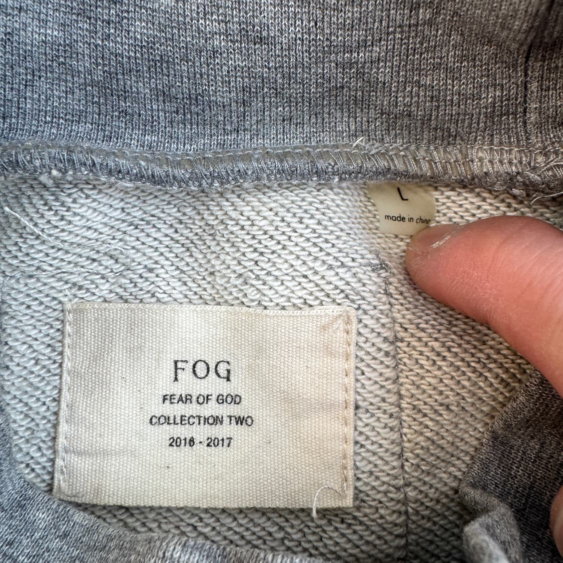 피어오브갓 컬렉션 사이드지퍼 스웻셔츠 맨투맨 상품이미지6