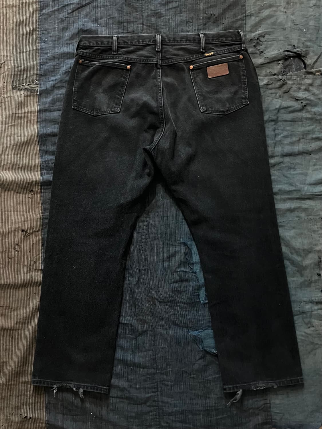 🇺🇸 90s USA 빈티지 랭글러 13MWZWK 블랙 데님 팬츠 상품이미지3