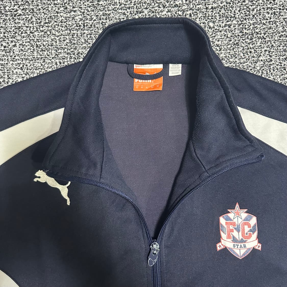 (XL) 푸마 네이비 트랙탑 FC스타 져지 상품이미지2