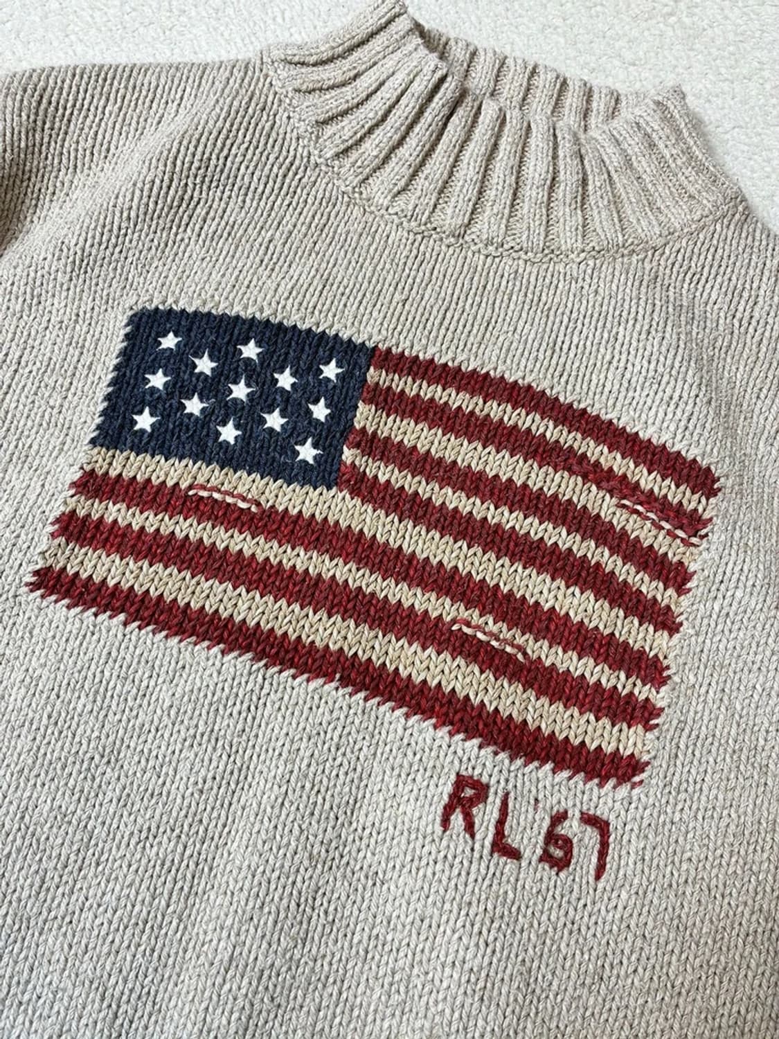 폴로 랄프로렌 10's 성조기 반폴라 니트 PN7673 상품이미지3