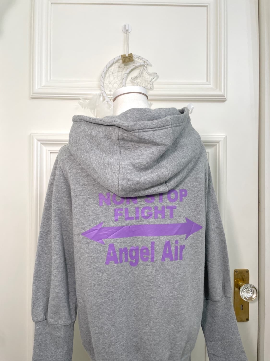 gray stone lettering point sleeve rib ho 상품이미지4